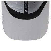 Men's New Era  Gray Miami Marlins Linear 39THIRTY Flex-Fit Hat