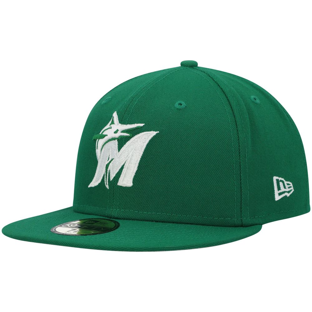 Men's New Era White Miami Marlins City Icon 59FIFTY Fitted Hat