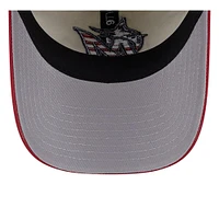 Casquette réglable New Era kaki/rouge Miami Marlins 2024 4 juillet 9TWENTY pour hommes