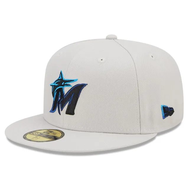 Men's New Era White Miami Marlins Vice 59FIFTY Fitted Hat