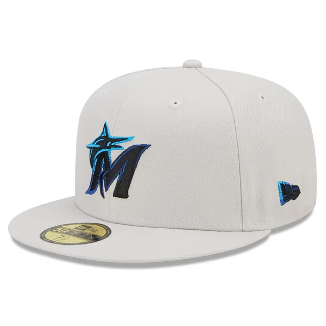 Men's New Era Light Blue Miami Marlins 2023 Spring Color Basic 59FIFTY Fitted Hat