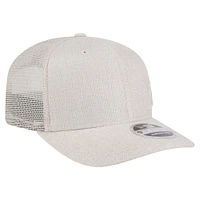 Men's New Era Light Beige Miami Marlins Flawless 9SEVENTY Stretch-Snap Hat