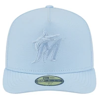 Casquette ajustée New Era 59FIFTY bleu clair Miami Marlins Color Pack pour homme