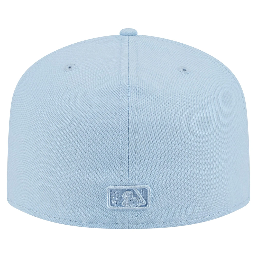 Casquette ajustée New Era 59FIFTY bleu clair Miami Marlins Color Pack pour homme