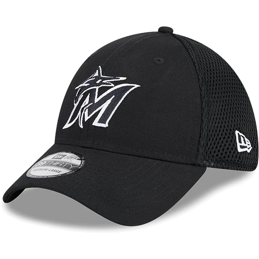 Casquette Neo 39THIRTY Flex Miami Marlins de New Era pour homme