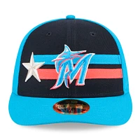 Casquette ajustée 59FIFTY à profil bas pour homme New Era bleu marine Miami Marlins 2024 MLB All-Star Game