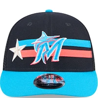 Men's New Era  Navy Miami Marlins 2024 MLB All-Star Game  Meshback Low Profile 9FIFTY Snapback Hat