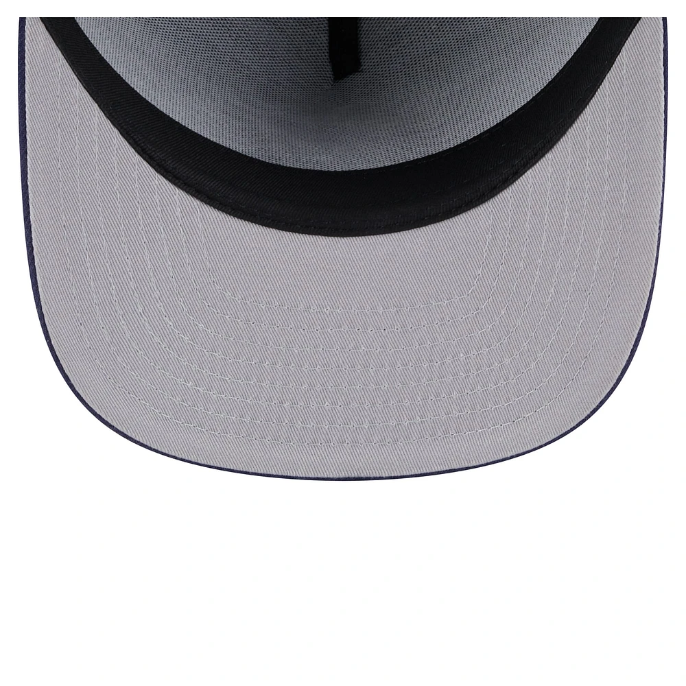 Men's New Era Navy Miami Marlins Color Pack A-Frame 59FIFTY Fitted Hat