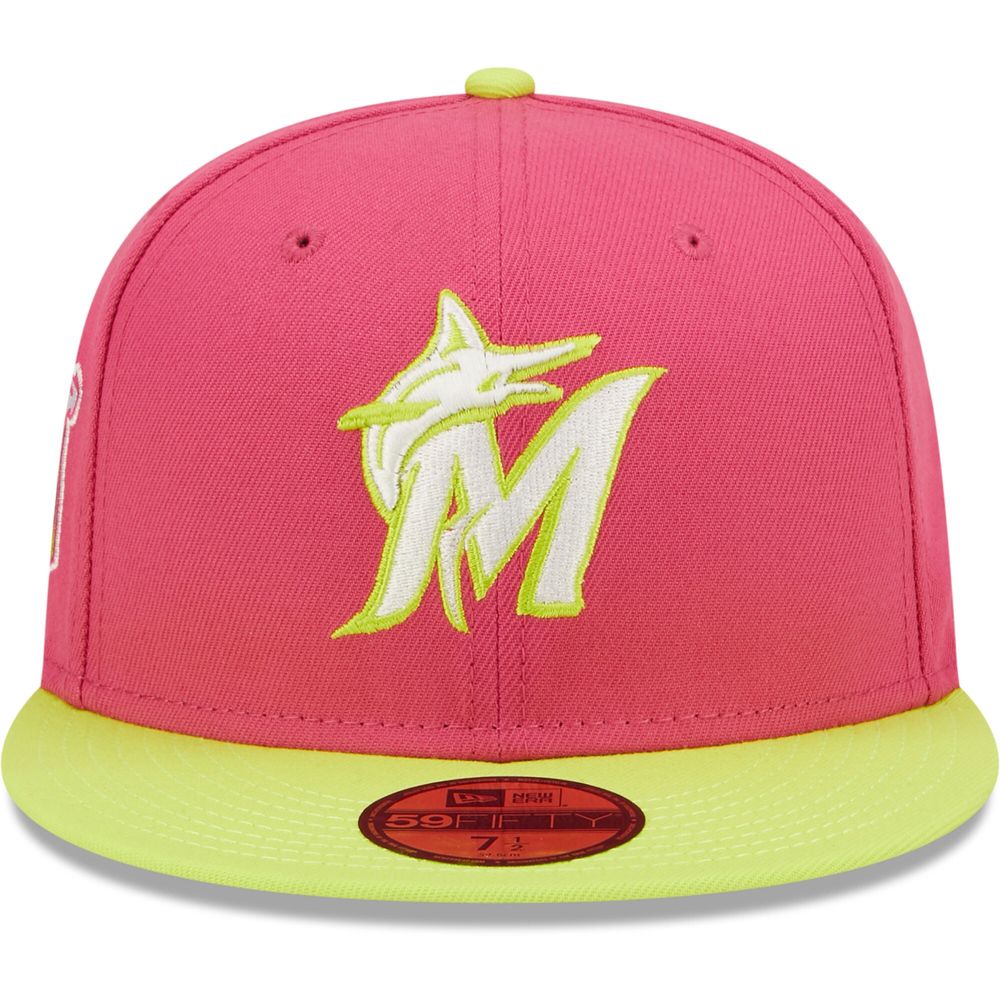 Miami Marlins New Era 25th Anniversary Beetroot Cyber 59FIFTY