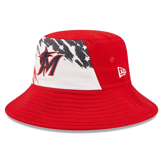 Casquette New Era Miami Marlins 2022 4th of July rouge pour homme