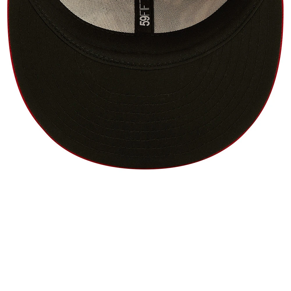 Men's New Era Red Miami Marlins 2022 4th of July On-Field 59FIFTY Fitted Hat