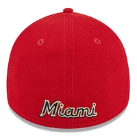 Men's New Era  Red Miami Marlins 2023 Fourth of July 39THIRTY Flex Fit Hat