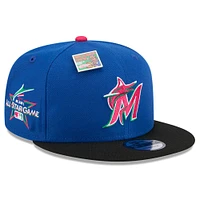 Men's New Era Royal/Black Miami Marlins Watermelon Big League Chew Flavor Pack 9FIFTY Snapback Hat