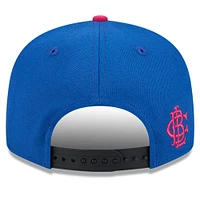 Casquette Snapback 9FIFTY New Era Royal/Noir Miami Marlins Watermelon Big League Chew Flavor Pack pour hommes