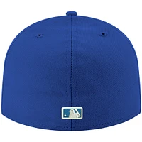 Men's New Era Royal Miami Marlins White Logo 59FIFTY Fitted Hat
