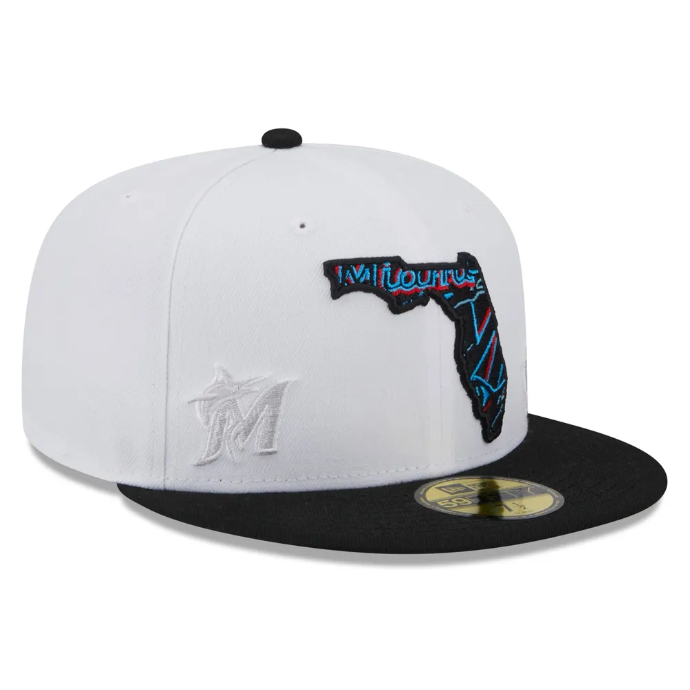  New Era Miami Marlins Black/White Basic 59FIFTY Fitted