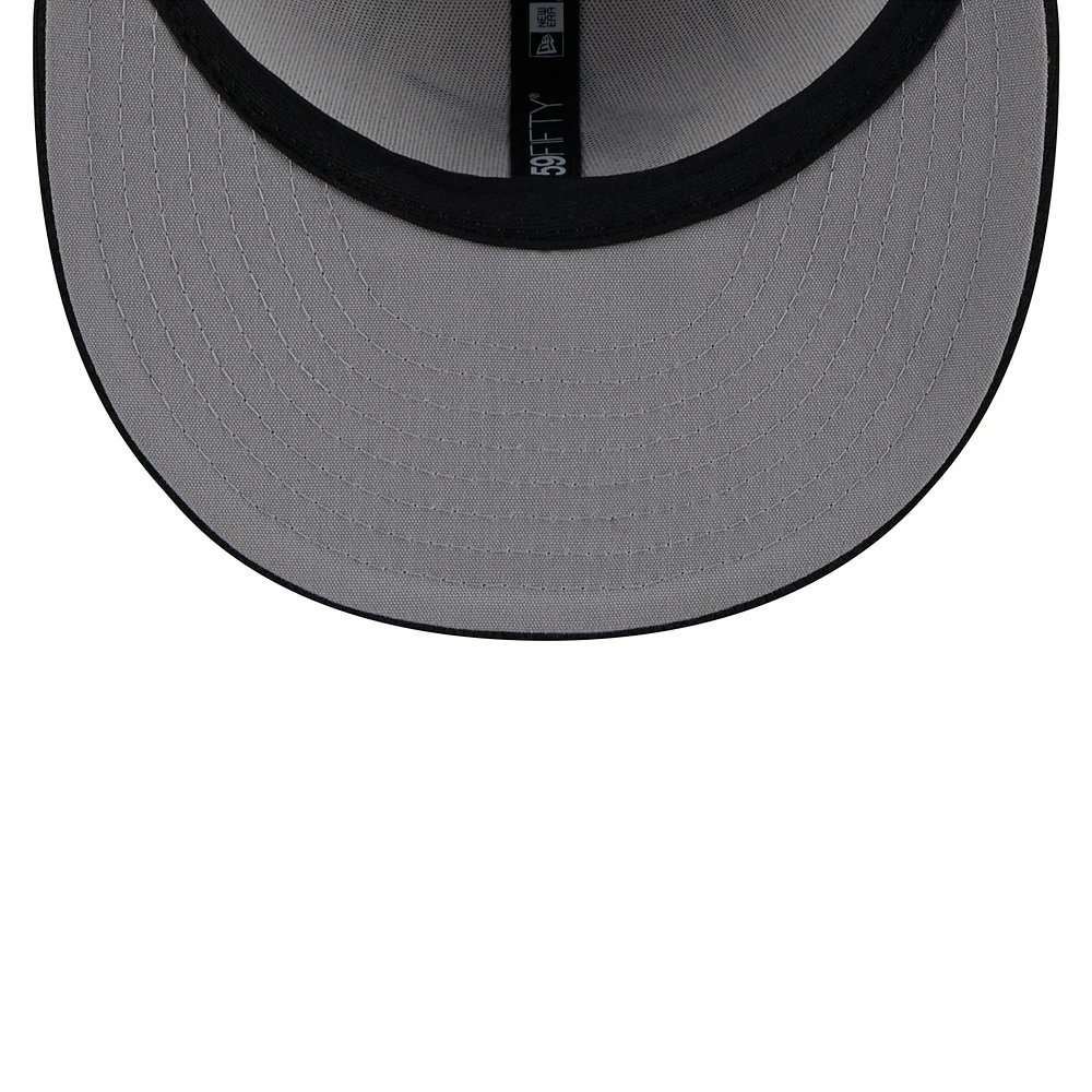 Men's New Era White Miami Marlins 2025 Batting Practice 59FIFTY Fitted Hat