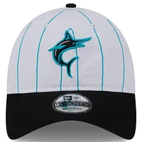 Men's New Era  White Miami Marlins 2025 Batting Practice 9TWENTY Adjustable Hat