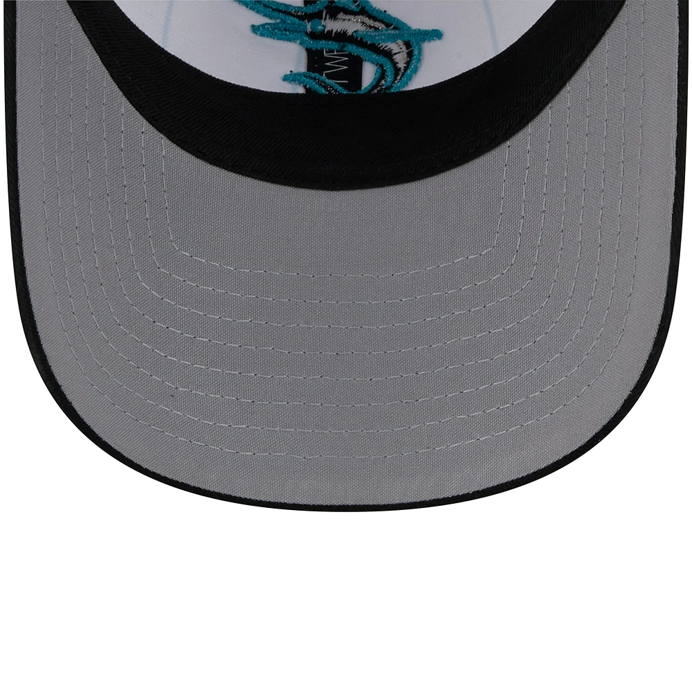 Men's New Era  White Miami Marlins 2025 Batting Practice 9TWENTY Adjustable Hat