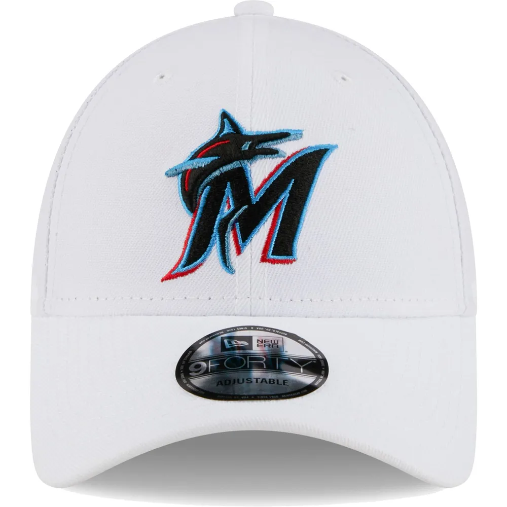 Casquette ajustable 9FORTY Miami Marlins League II New Era pour homme, blanche