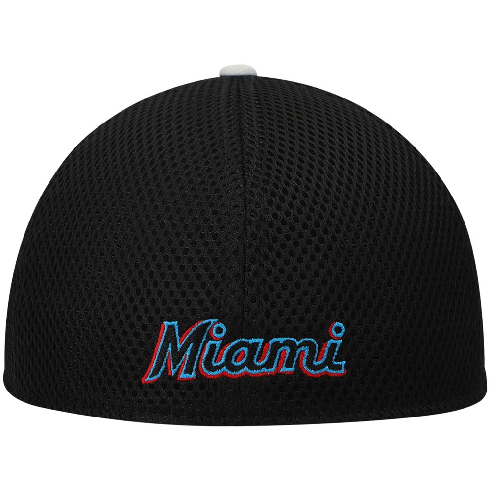 Miami Marlins New Era Team Neo 39THIRTY Flex Hat - Black