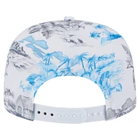 Casquette snapback imprimée Island Golfer des Marlins de Miami pour homme New Era blanche