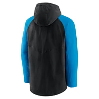 Men's Nike Black/Blue Miami Marlins Authentic Collection Player Performance Full-Zip Hoodie