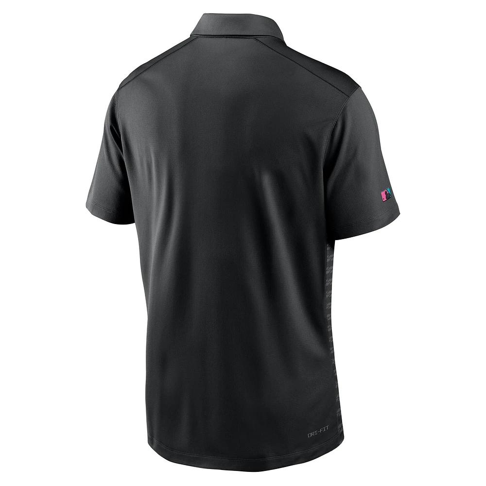 Men's Nike Black Miami Marlins 2025 City Connect Authentic Collection Victory Performance Polo