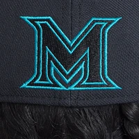 Men's Nike Black Miami Marlins 2025 City Connect Performance Swoosh Flex Hat