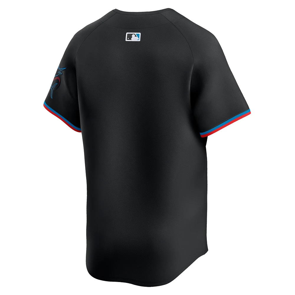 Maillot Nike Miami Marlins Alternate Limited noir pour homme