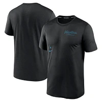 T-shirt Nike noir Miami Marlins Authentic Collection Early Work Tri-Blend Performance pour homme