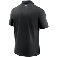 Polo Nike Miami Marlins Authentic Collection Flex Performance pour homme - Noir