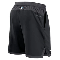 Men's Nike Black Miami Marlins Authentic Collection Flex Vent Performance Shorts