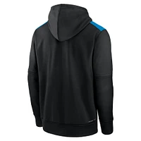 Men's Nike Black Miami Marlins Authentic Collection Performance Pullover Hoodie