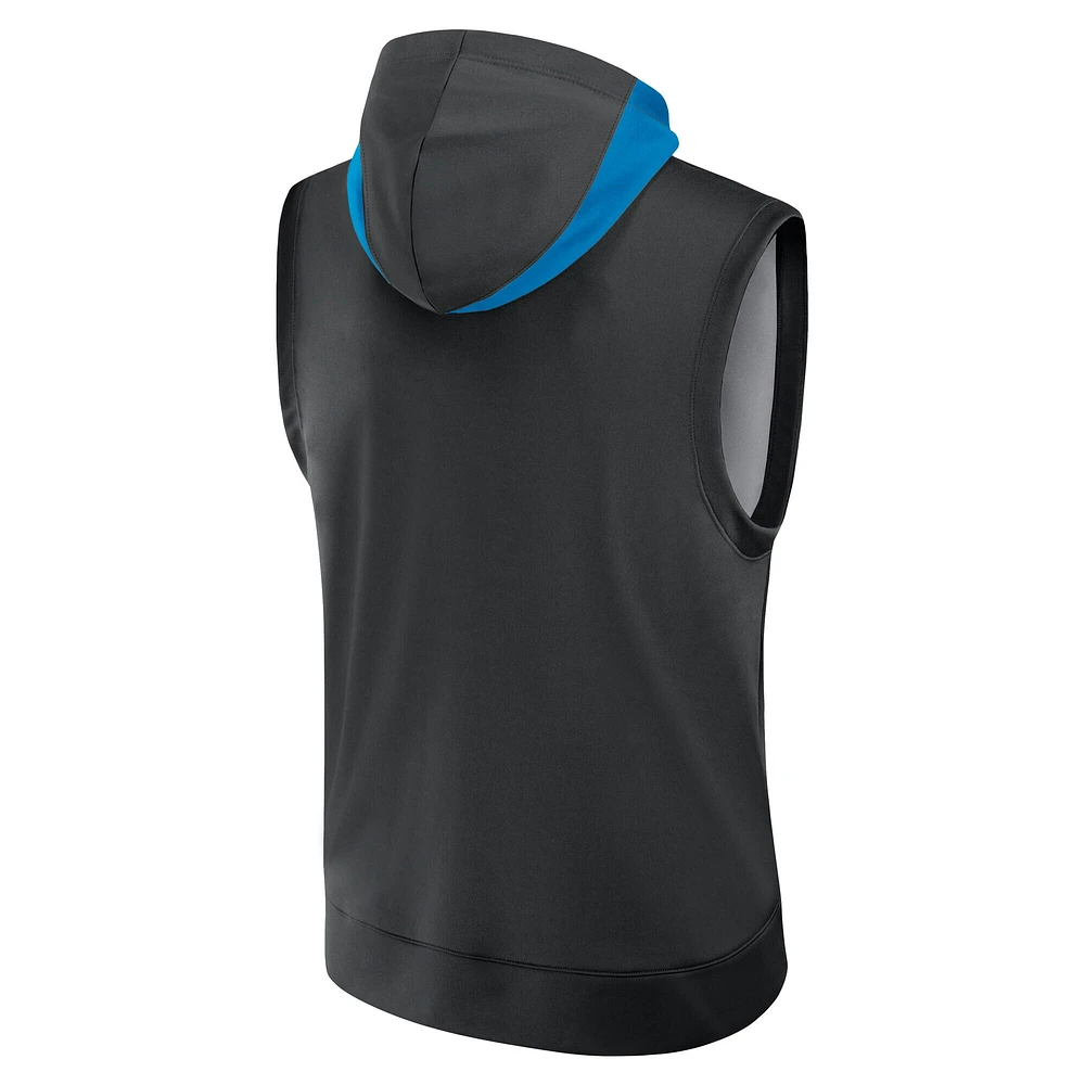 Sweat à capuche sans manches Nike Miami Marlins Authentic Collection Performance pour homme, noir