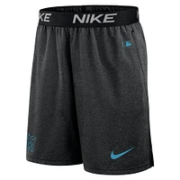 Short Nike noir Miami Marlins Authentic Collection Practice Performance pour homme