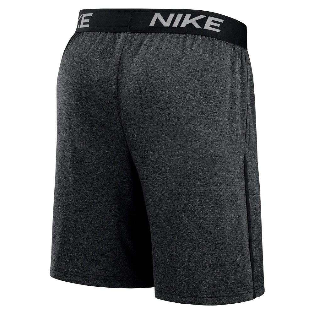 Short Nike noir Miami Marlins Authentic Collection Practice Performance pour homme