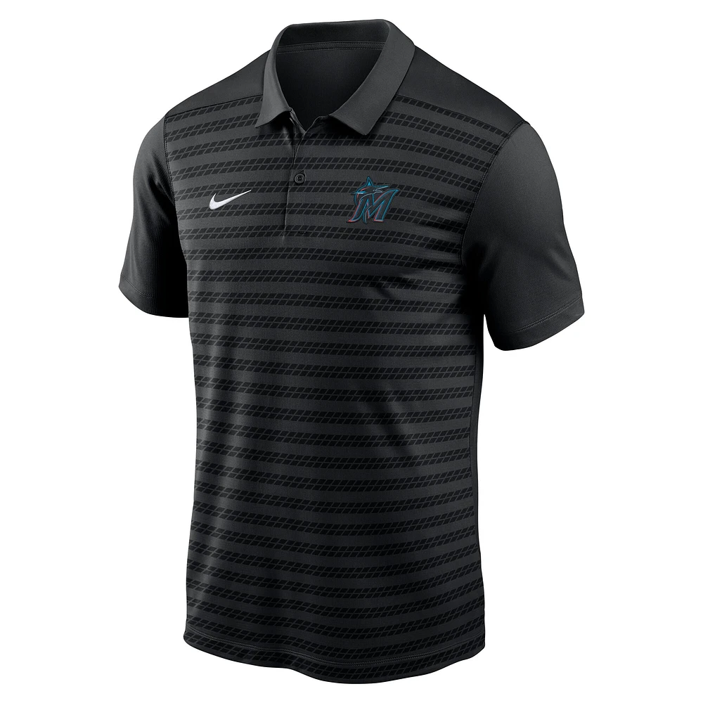 Men's Nike Black Miami Marlins Authentic Collection Victory Performance Polo
