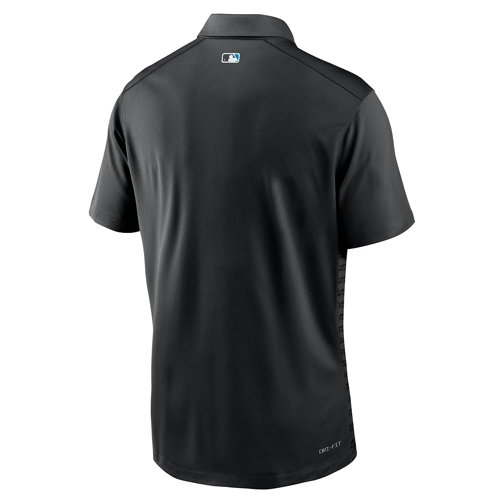 Men's Nike Black Miami Marlins Authentic Collection Victory Performance Polo
