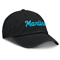 Men's Nike Black Miami Marlins Club Adjustable Hat