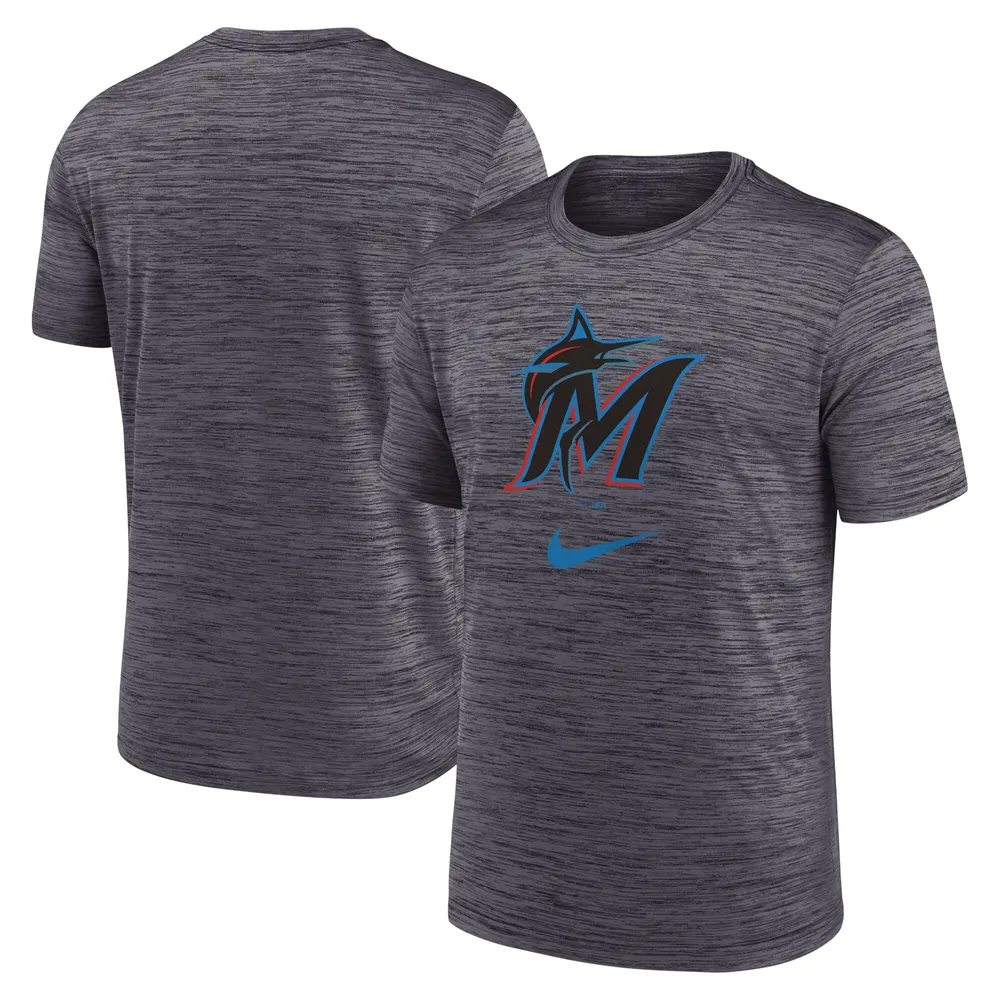 Lids Miami Marlins Nike Logo Velocity Performance T-Shirt - Black