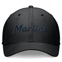 Casquette Nike Performance Flex noire pour homme des Miami Marlins