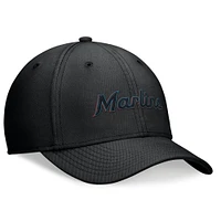 Casquette Nike Performance Flex noire pour homme des Miami Marlins