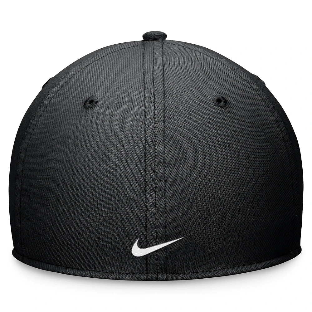 Casquette Nike Performance Flex noire pour homme des Miami Marlins