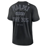 T-shirt Miami Marlins Statement Game Over Nike noir pour homme