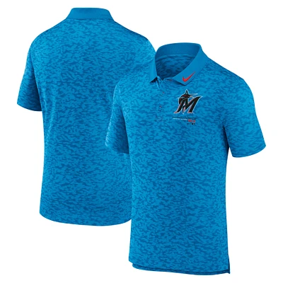 Men's Nike  Blue Miami Marlins Next Level Performance Polo