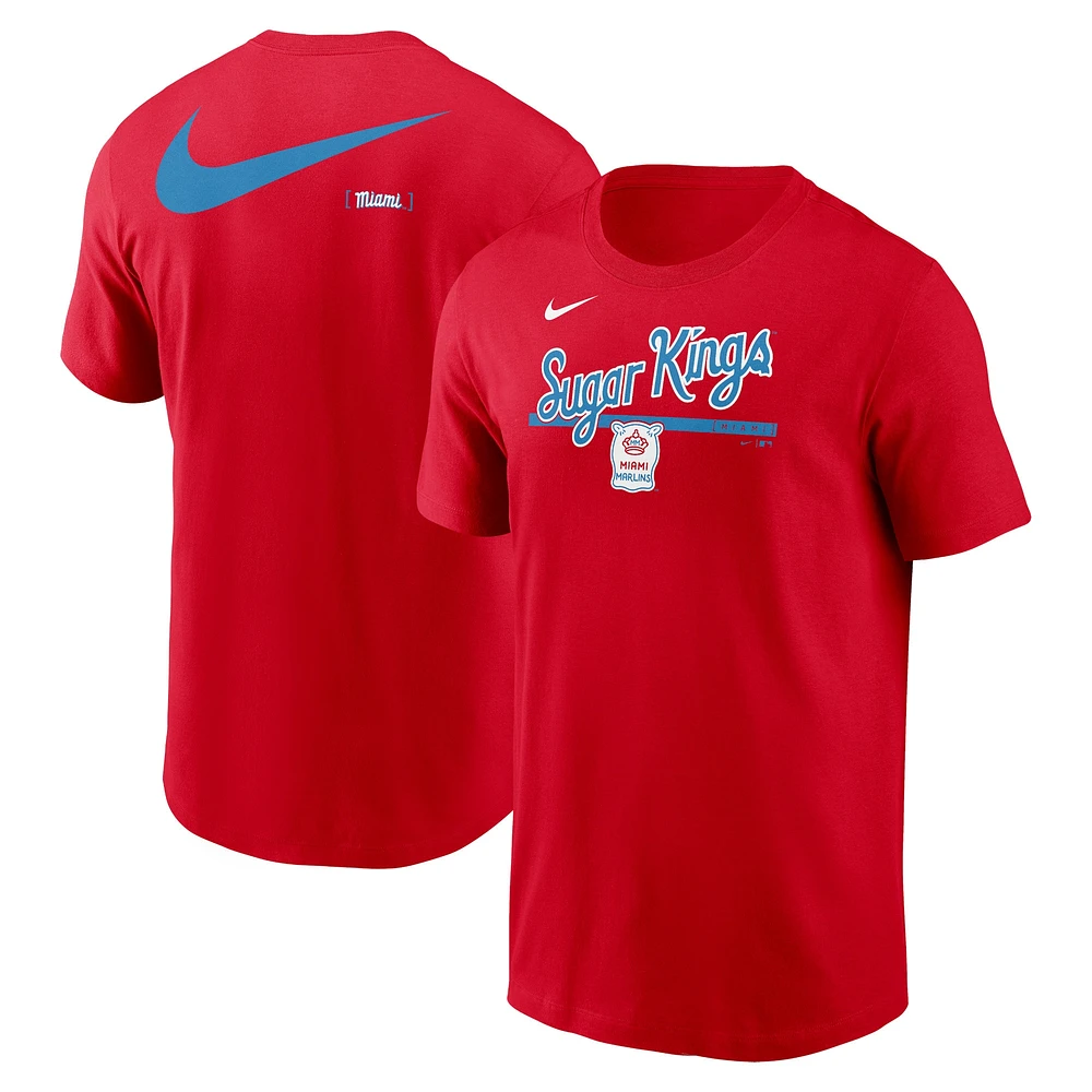 T-shirt Nike rouge Miami Marlins 2-Hit Speed ​​City Connect pour homme