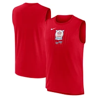 Débardeur Nike rouge Miami Marlins City Connect Muscle pour homme