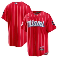 Maillot Nike Miami Marlins City Connect Replica rouge pour homme