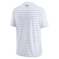 Polo Nike Miami Marlins City Connect Authentic Collection Victory Performance pour homme, blanc